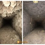 Dirty duct and clean duct after duct cleaning services in Allegheny County PA