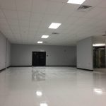 Shiny white floor after commercial cleaning in North Huntingdon, PA