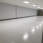 Clean shiny white floor after commercial cleaning in North Huntingdon, PA