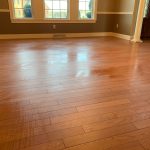 Cleaning wood floors in a home in Latrobe PA