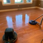 Master Kleen professionals cleaning wood floors in Latrobe PA