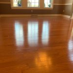 Shiny wood floors after cleaning by Master Kleen in Latrobe PA