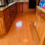 Kitchen floor after wood floor cleaning in Latrobe PA