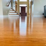 Clean floor with reflections after wood floor cleaning services in Latrobe PA