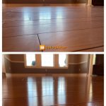 Before and after dark wood floor cleaning services in Latrobe PA