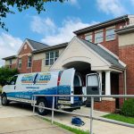 Master Kleen commercial cleaning van with back doors open in North Huntingdon, PA