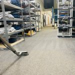 Commercial cleaning on gray carpet in North Huntingdon, PA