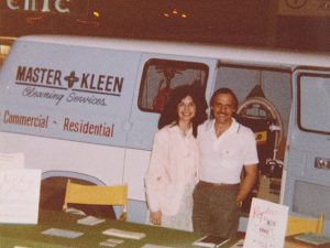 Ron and Rita 1984 Greengate Mall Home Show Starting Master Kleen professional business in Jeanette PA