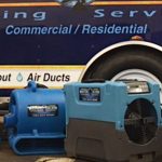 Water Damage Restoration truck and fans in Jeanette PA