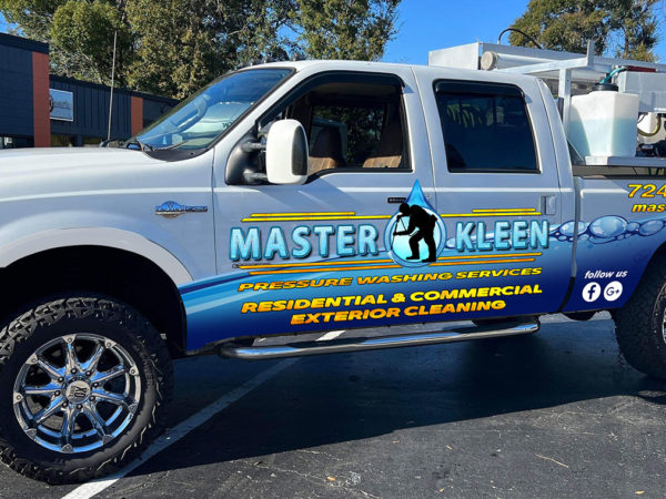 MasterKleen truck for professional presure washing services in Allegheny County PA