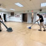 Commercial Cleaning floor by two Master Kleen professionals in North Huntingdon, PA