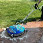 Outdoor tile and grout being cleaned in Jeanette PA